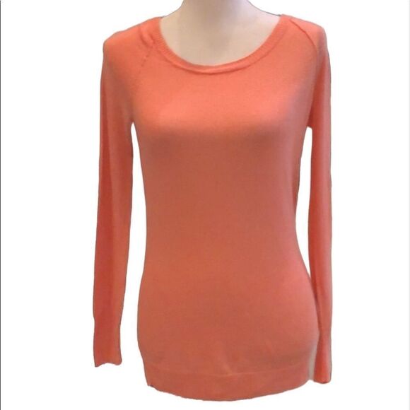 Jcrew coral lightweight linen/cotton sweater sz S - Picture 1 of 9